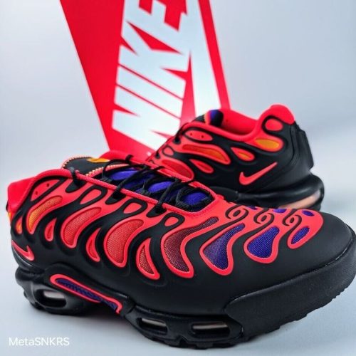 Us 12_5 Nike Air Max Plus Men's Black Purple Orange Yellow Red Retro Runner